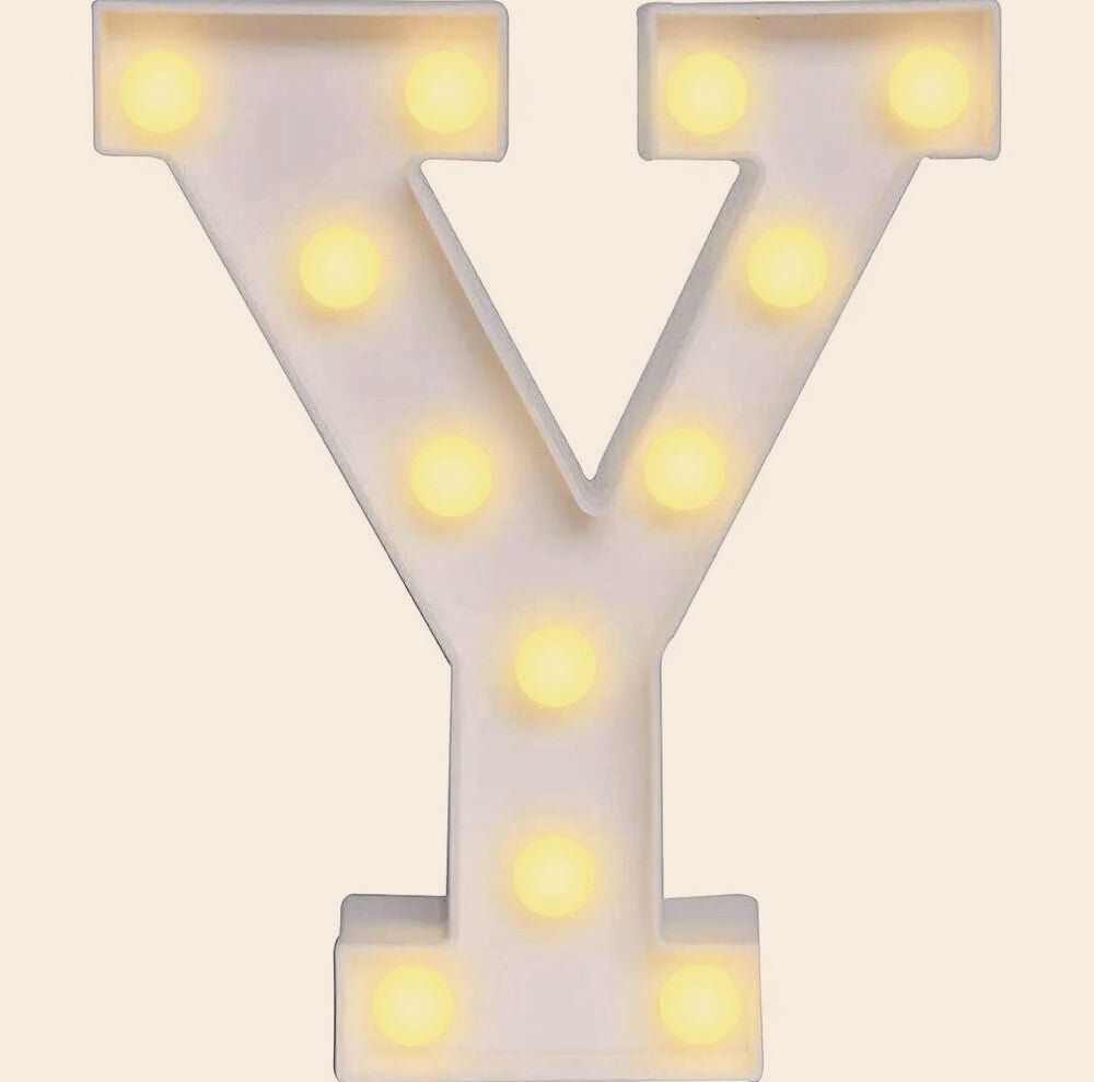 Lettere luminose LED alfabeto A-Z – Luce calda per decorazione casa, compleanni, nozze, feste, bar e eventi - ambraled