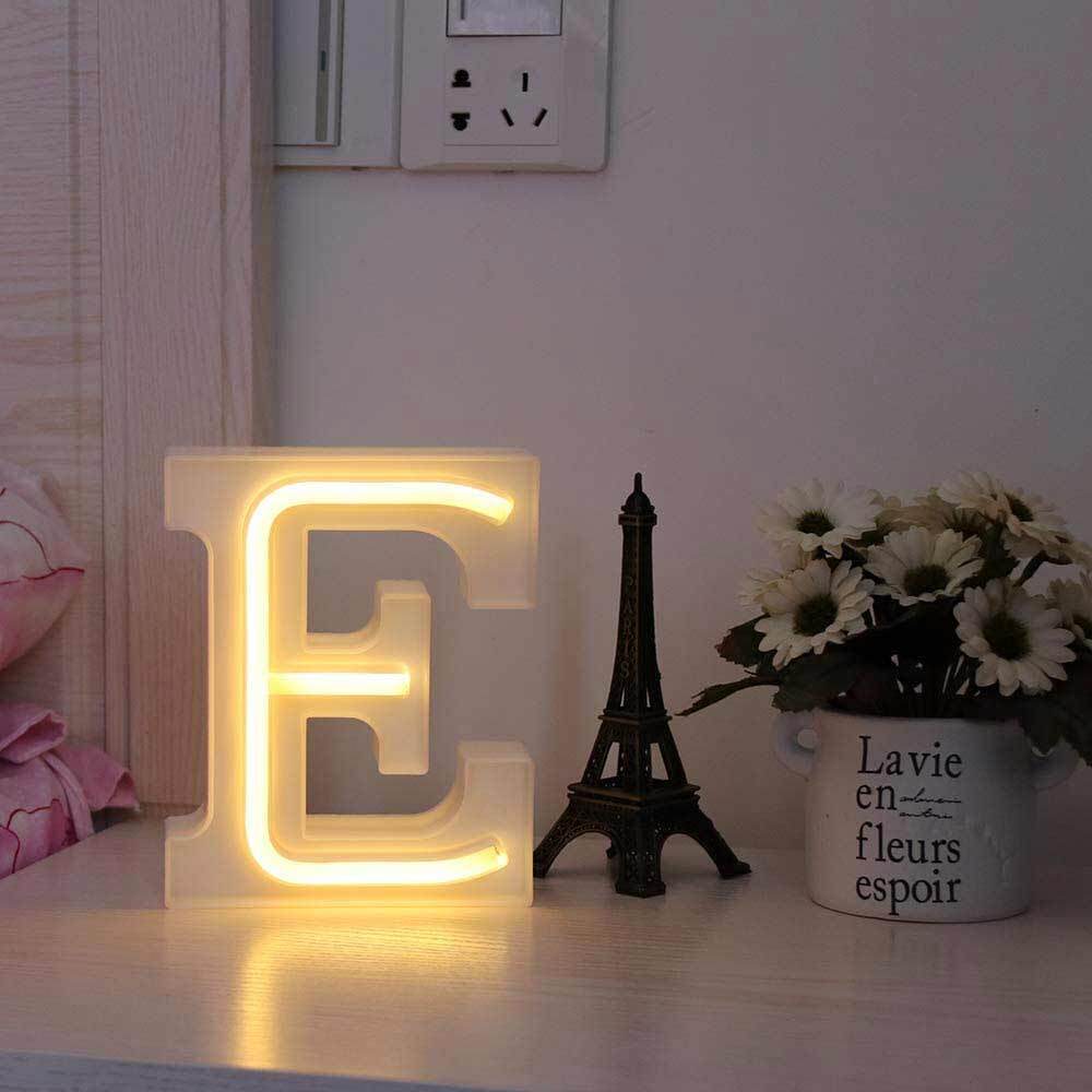 Lettere luminose LED dalla A alla Z – Decorazione festa con luce calda - ambraled