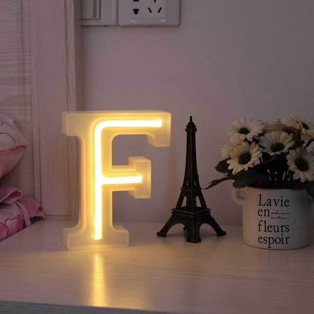 Lettere luminose LED dalla A alla Z – Decorazione festa con luce calda - ambraled