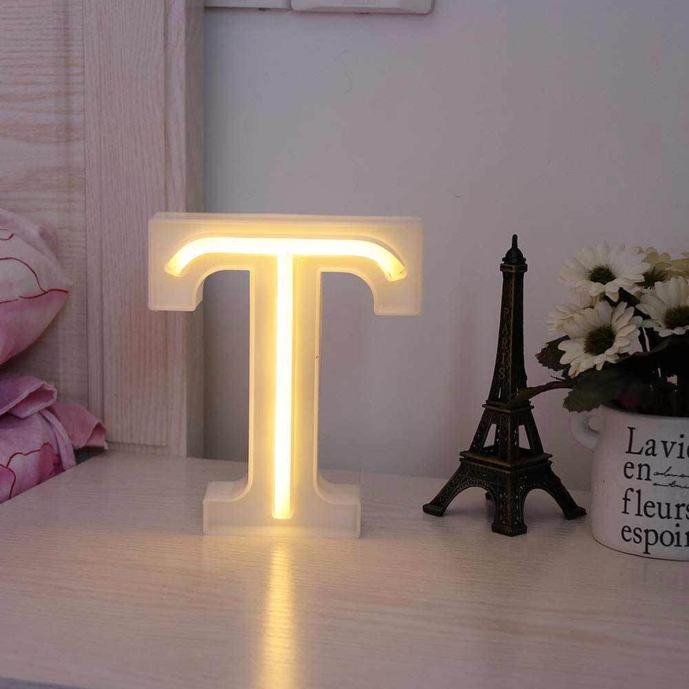 Lettere luminose LED dalla A alla Z – Decorazione festa con luce calda - ambraled