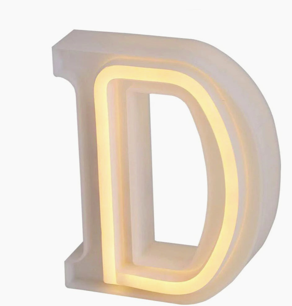 Lettere luminose LED dalla A alla Z – Decorazione festa con luce calda - ambraled