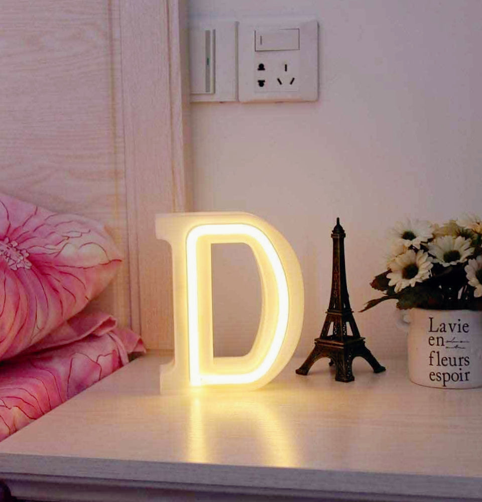 Lettere luminose LED dalla A alla Z – Decorazione festa con luce calda - ambraled