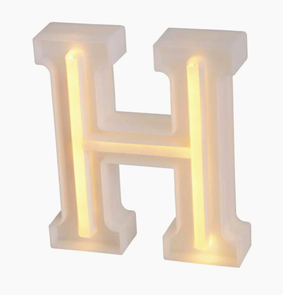 Lettere luminose LED dalla A alla Z – Decorazione festa con luce calda - ambraled