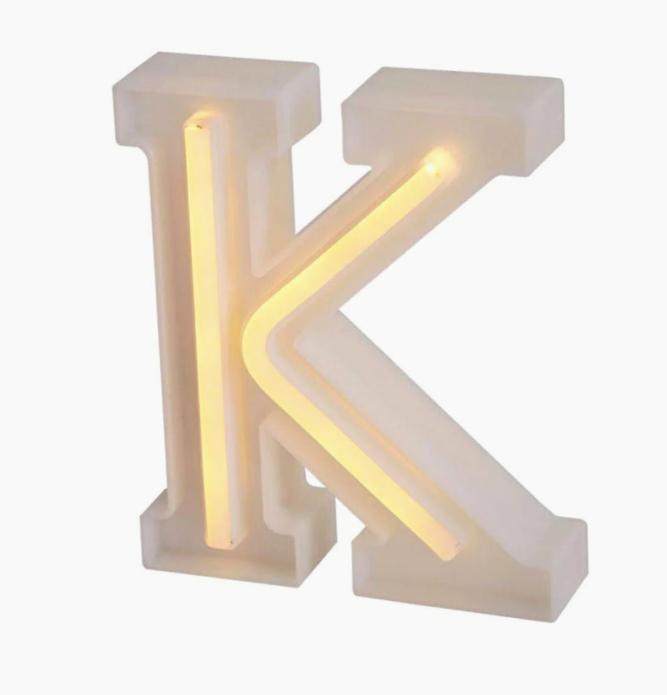 Lettere luminose LED dalla A alla Z – Decorazione festa con luce calda - ambraled
