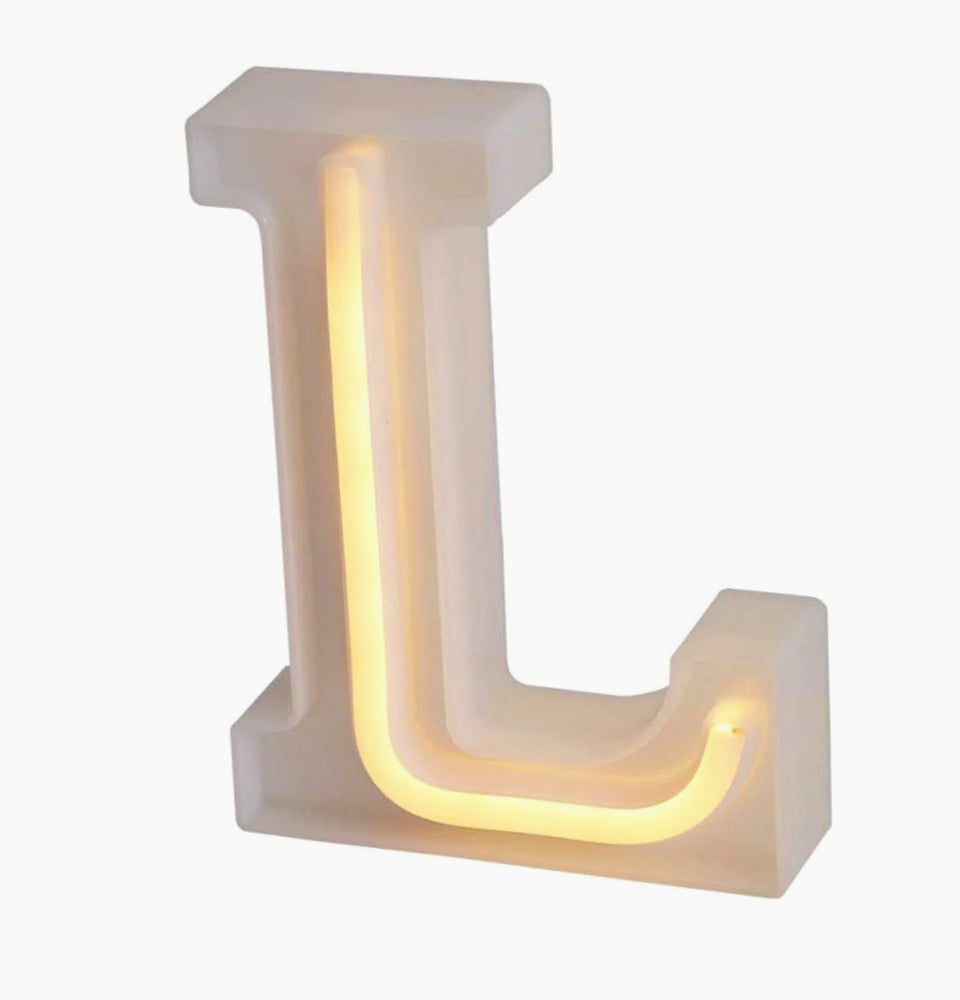 Lettere luminose LED dalla A alla Z – Decorazione festa con luce calda - ambraled
