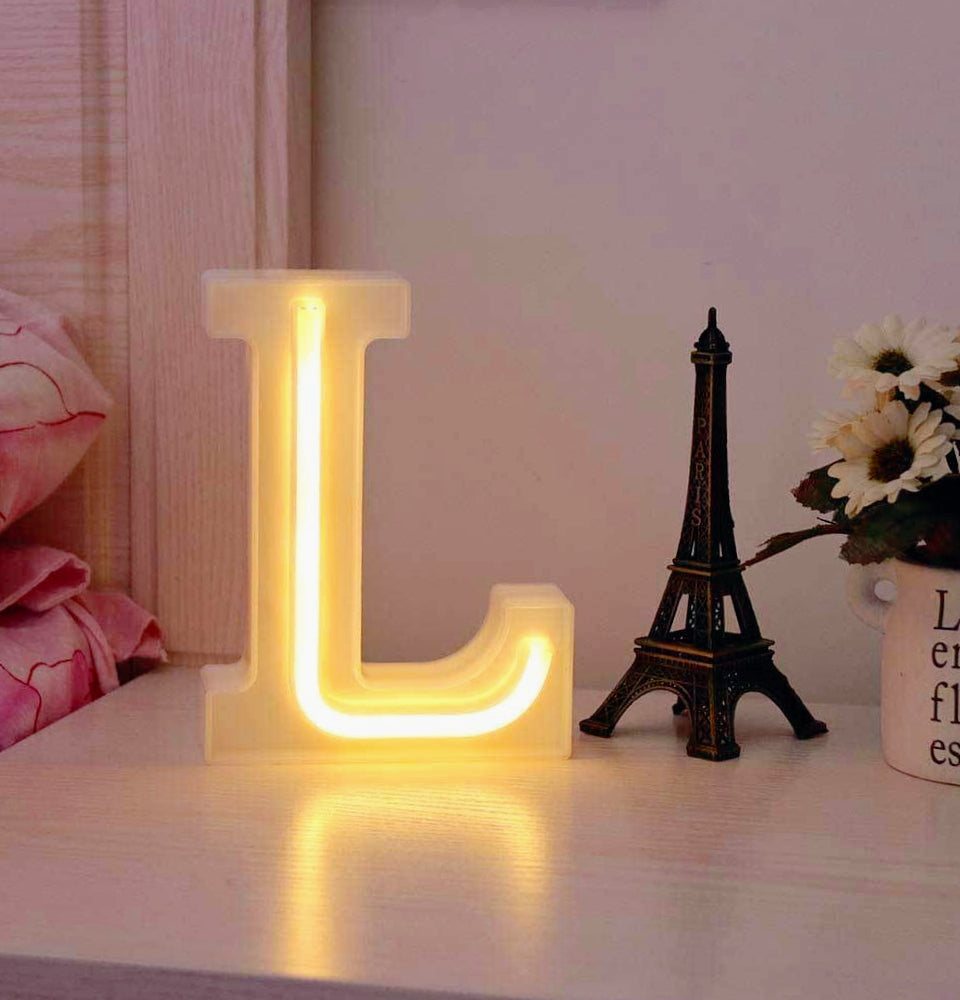 Lettere luminose LED dalla A alla Z – Decorazione festa con luce calda - ambraled
