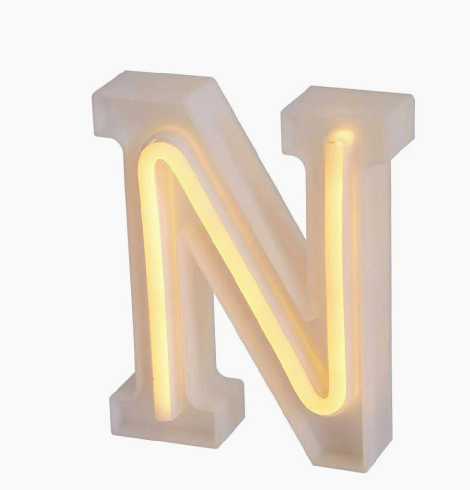 Lettere luminose LED dalla A alla Z – Decorazione festa con luce calda - ambraled