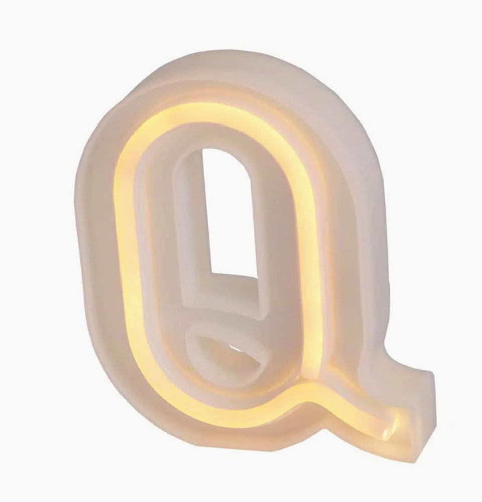 Lettere luminose LED dalla A alla Z – Decorazione festa con luce calda - ambraled