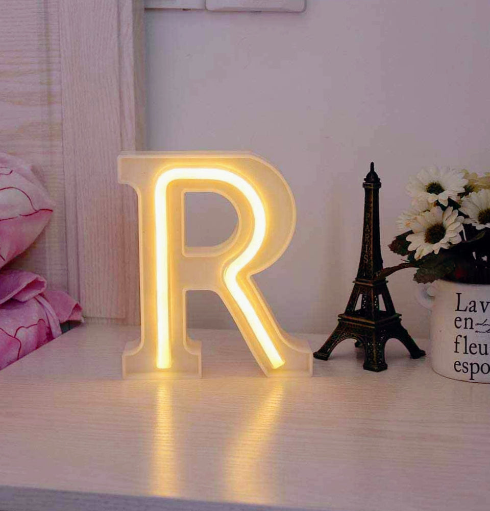 Lettere luminose LED dalla A alla Z – Decorazione festa con luce calda - ambraled