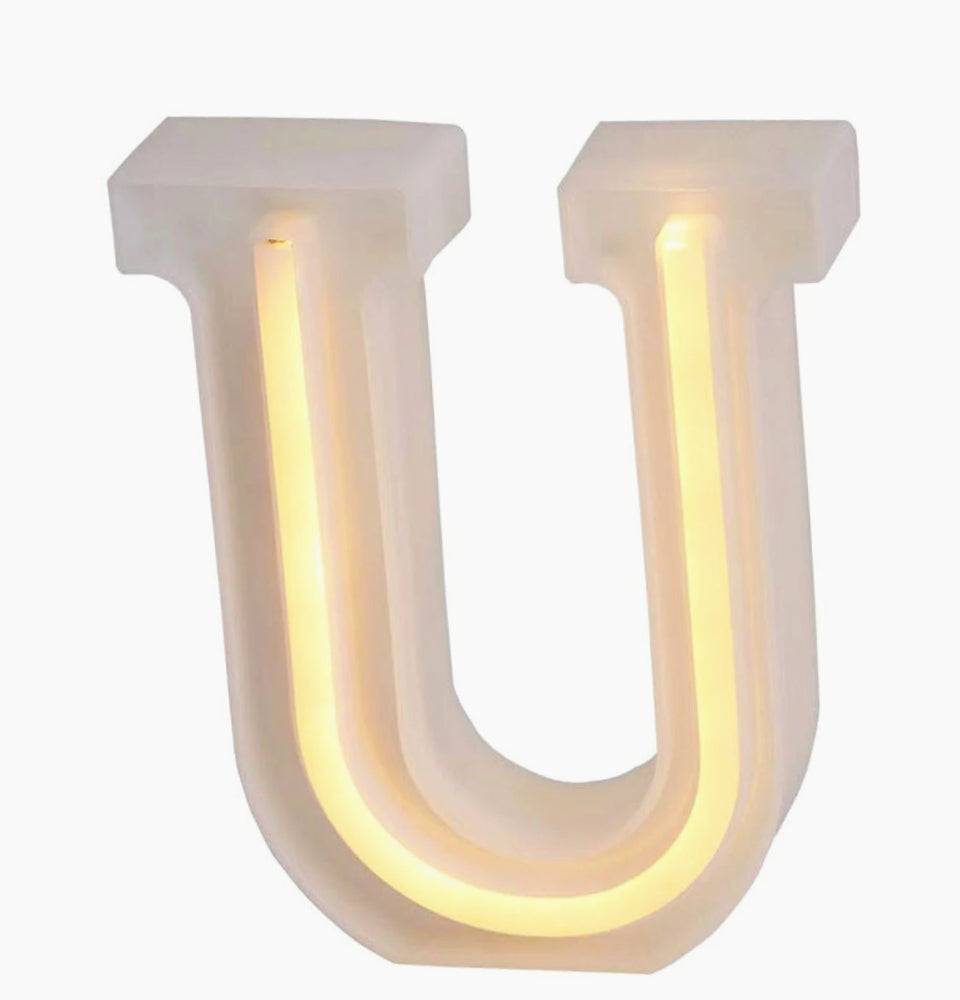 Lettere luminose LED dalla A alla Z – Decorazione festa con luce calda - ambraled