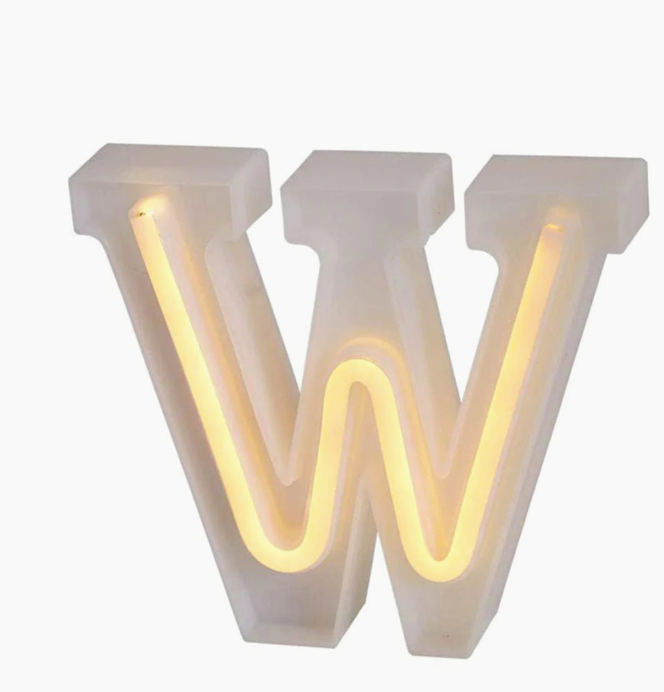Lettere luminose LED dalla A alla Z – Decorazione festa con luce calda - ambraled
