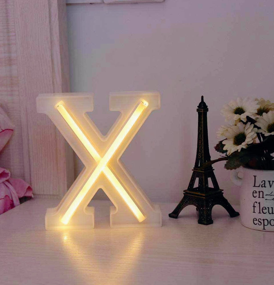 Lettere luminose LED dalla A alla Z – Decorazione festa con luce calda - ambraled