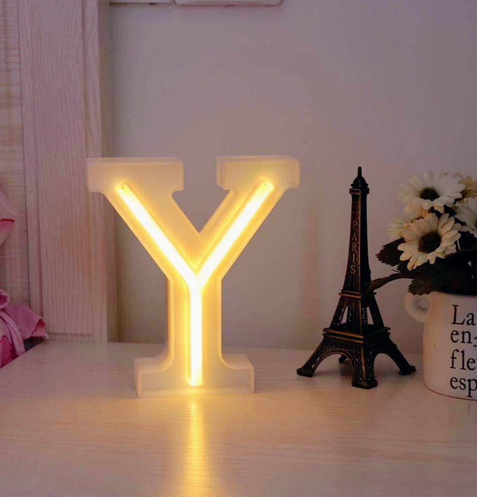 Lettere luminose LED dalla A alla Z – Decorazione festa con luce calda - ambraled