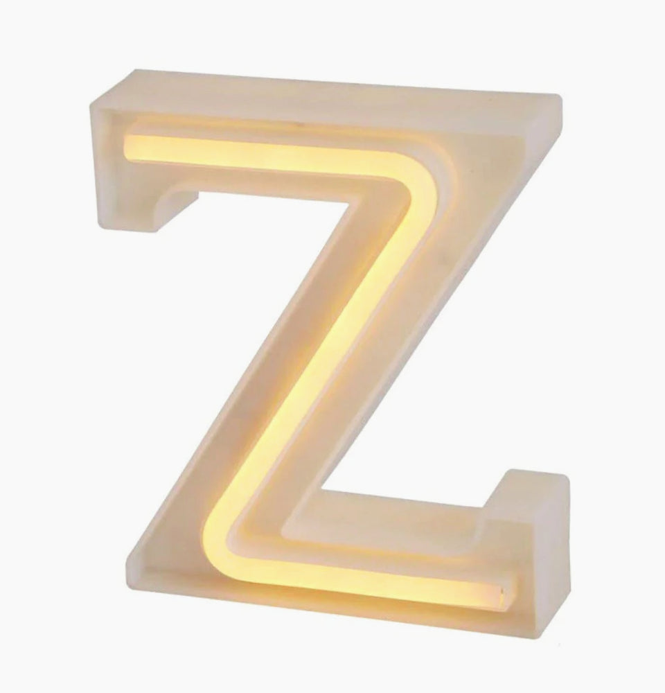 Lettere luminose LED dalla A alla Z – Decorazione festa con luce calda - ambraled