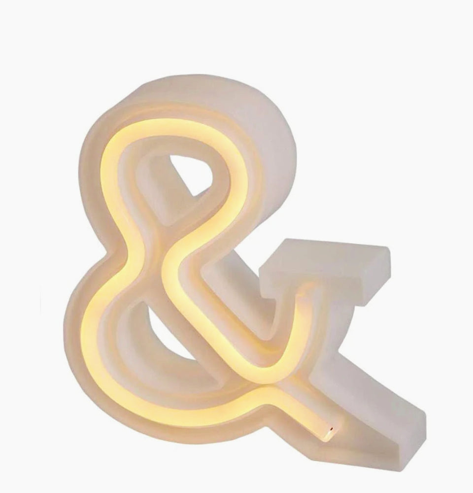 Lettere luminose LED dalla A alla Z – Decorazione festa con luce calda - ambraled