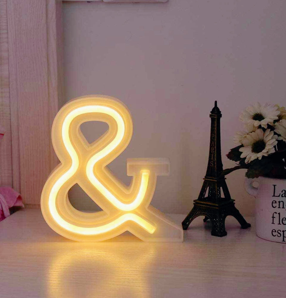 Lettere luminose LED dalla A alla Z – Decorazione festa con luce calda - ambraled