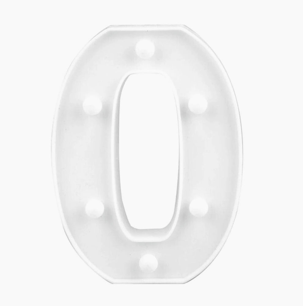Numero LED bianco – luce calda 3000K per decorazioni feste - ambraled