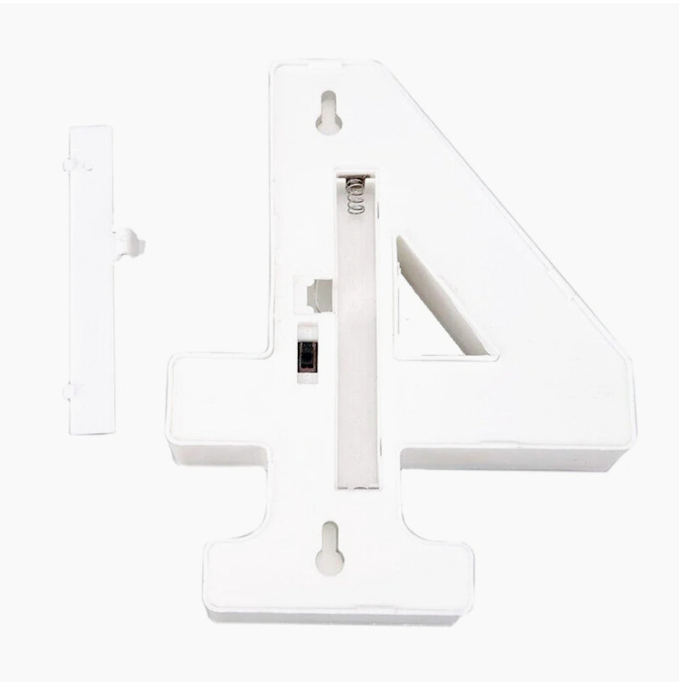 Numero LED bianco – luce calda 3000K per decorazioni feste - ambraled