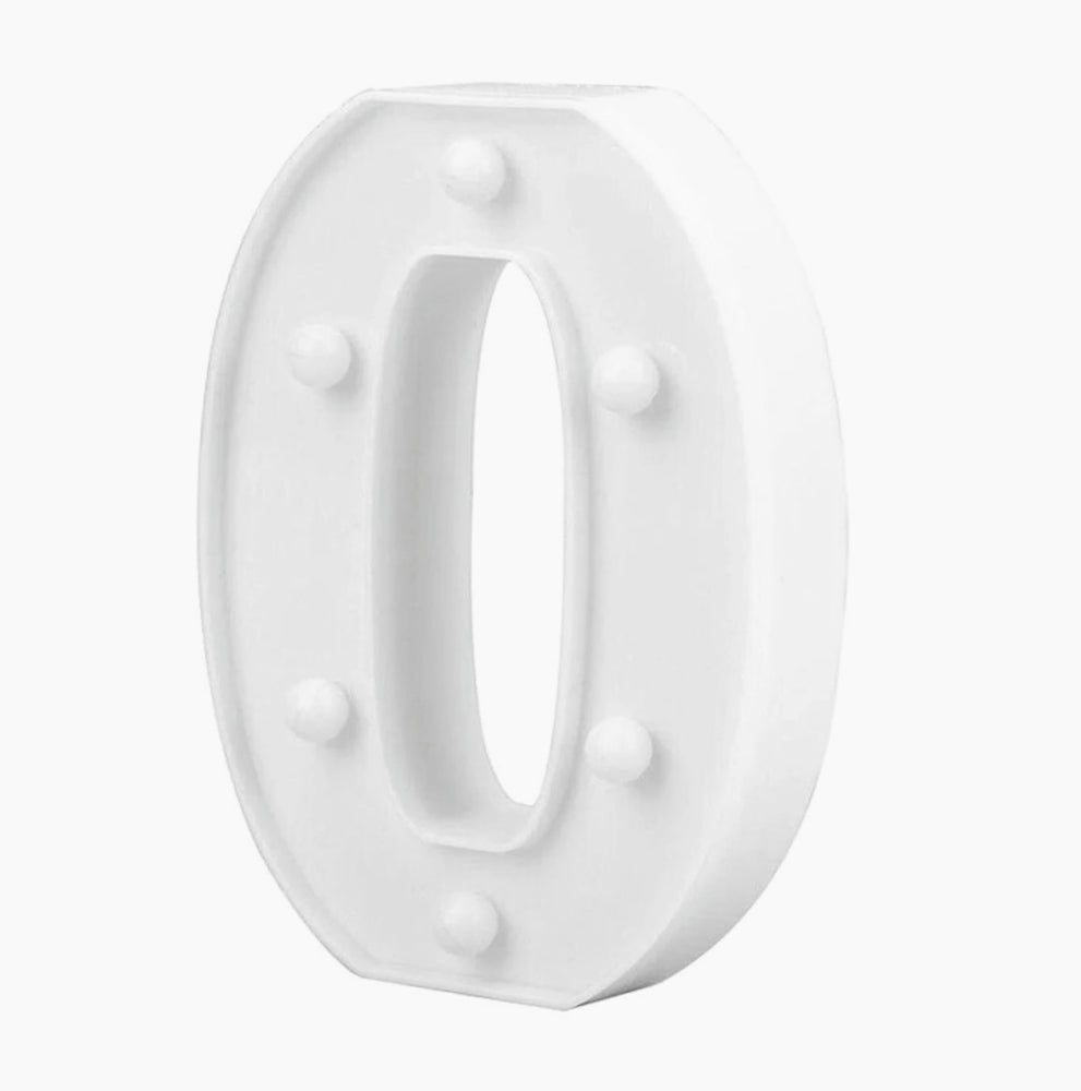 Numero LED bianco – luce calda 3000K per decorazioni feste - ambraled