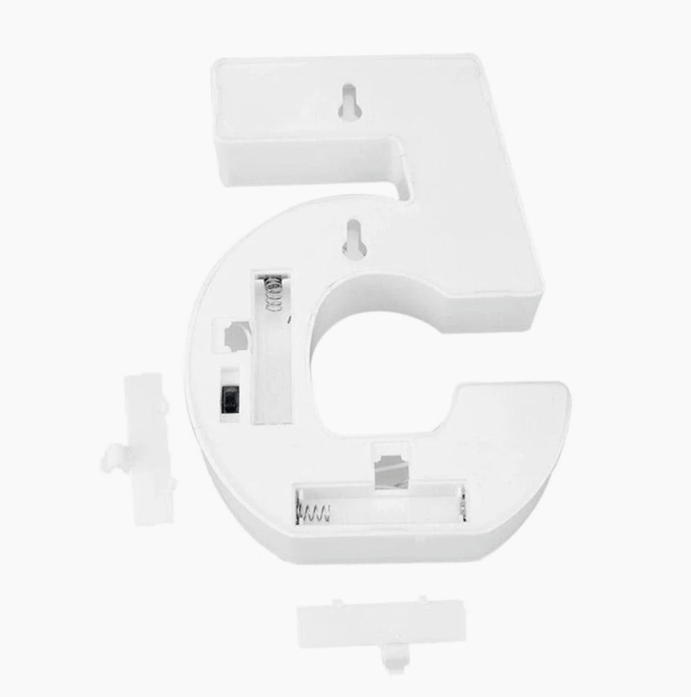 Numero LED bianco – luce calda 3000K per decorazioni feste - ambraled