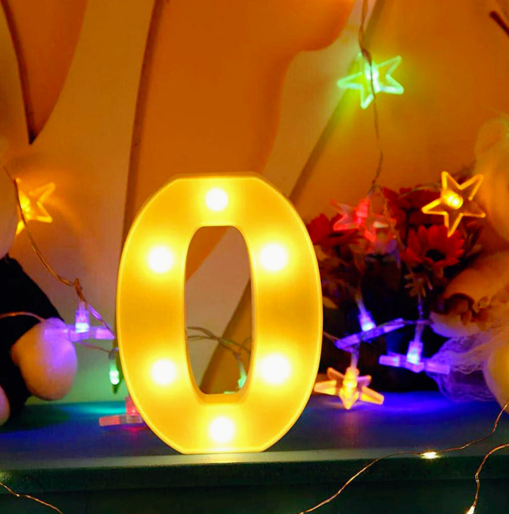 Numero LED bianco – luce calda 3000K per decorazioni feste - ambraled