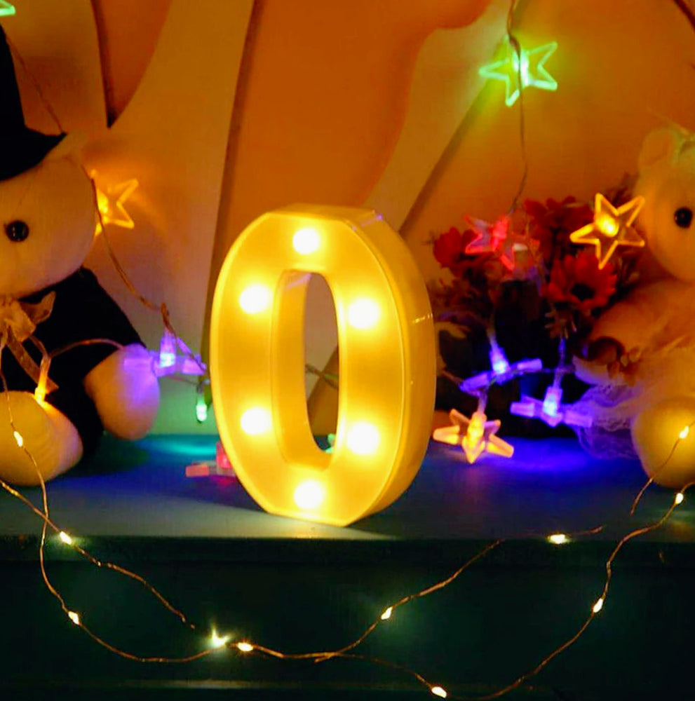Numero LED bianco – luce calda 3000K per decorazioni feste - ambraled