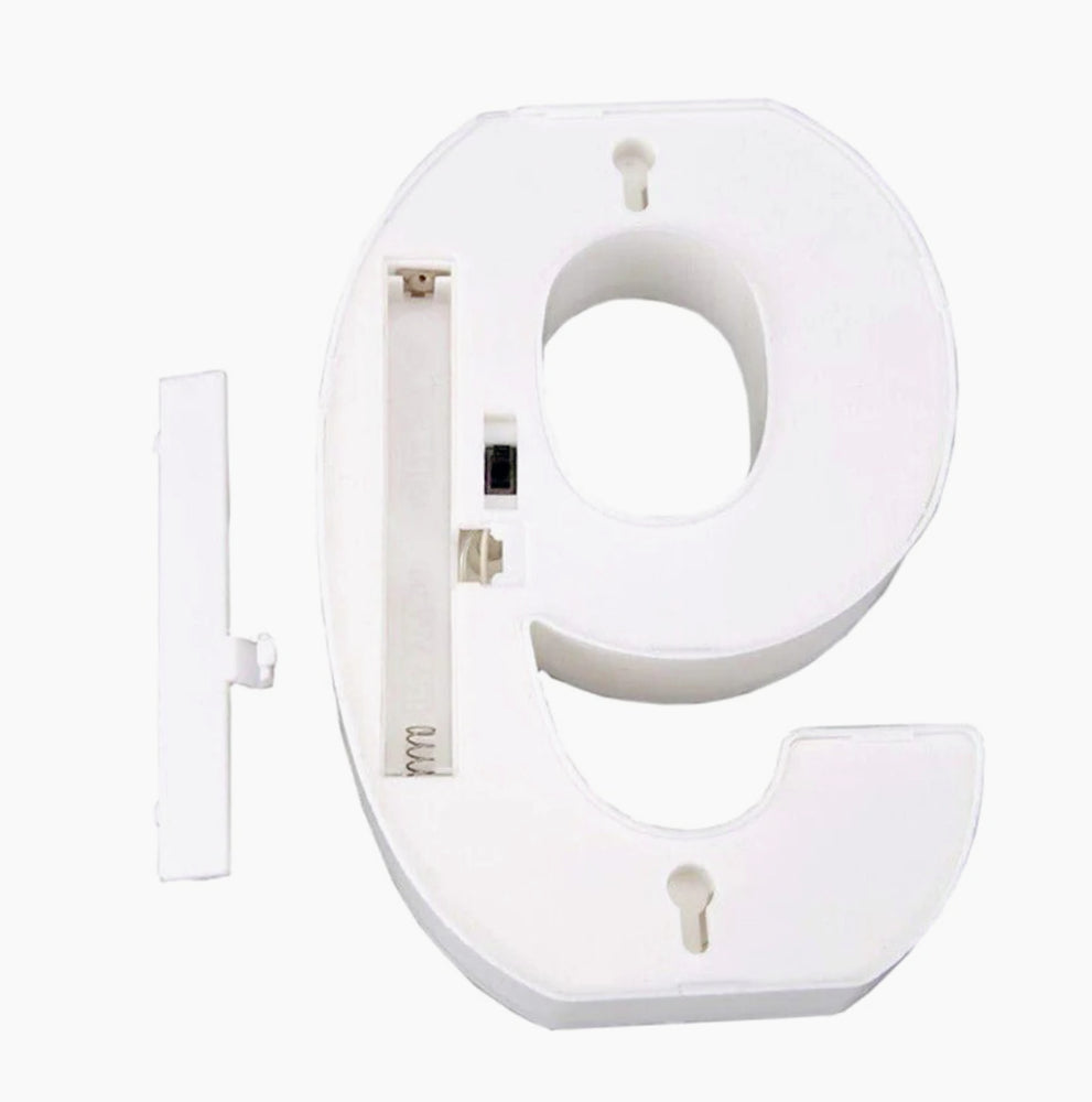 Numero LED bianco – luce calda 3000K per decorazioni feste - ambraled