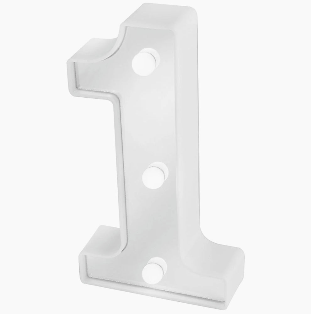 Numero LED bianco – luce calda 3000K per decorazioni feste - ambraled