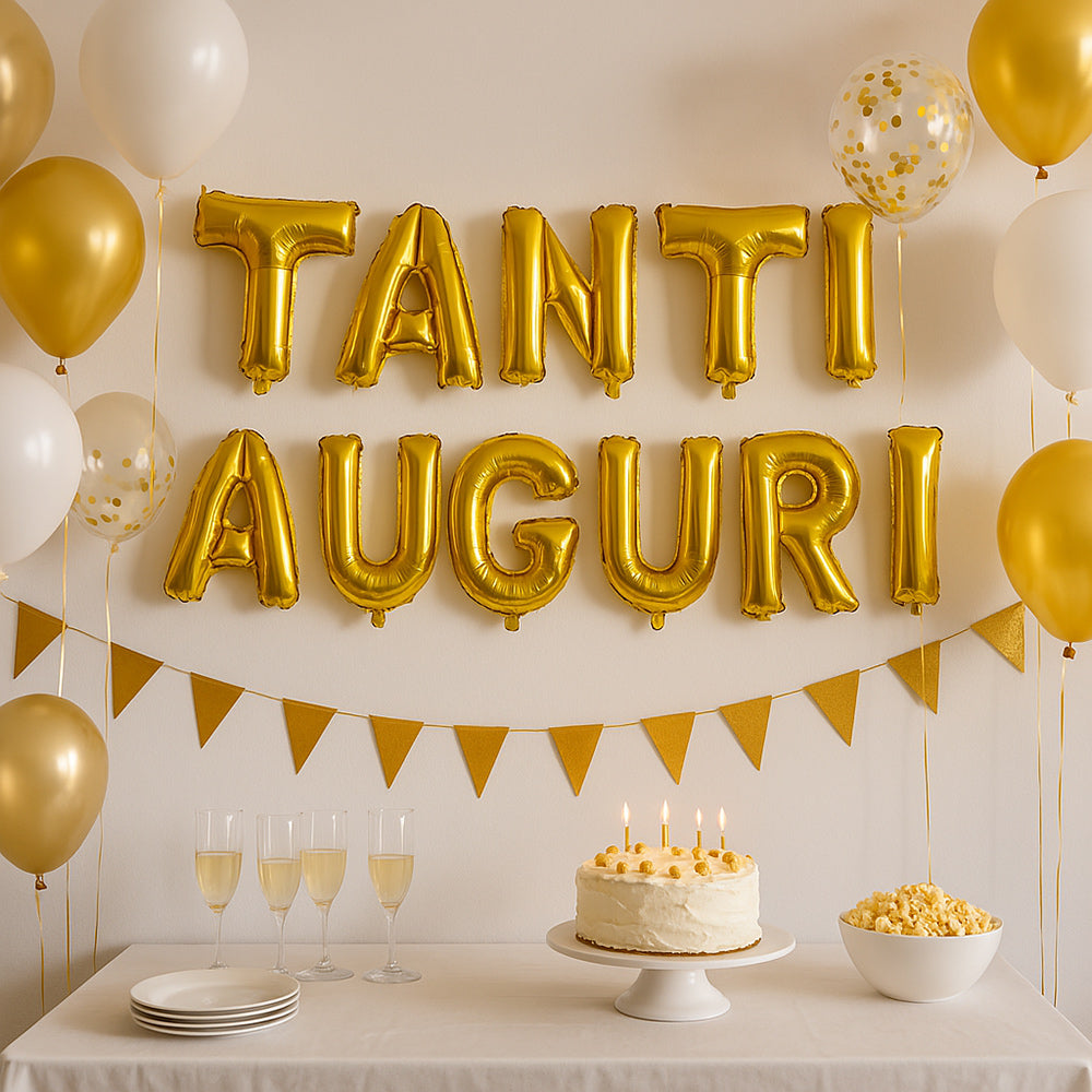 Palloncini "Tanti Auguri" – decorazione feste party - ambraled