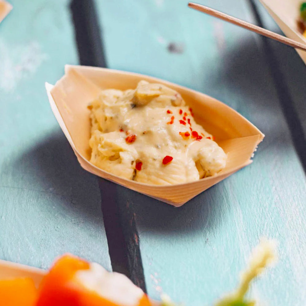 Set 32 barchette in legno per aperitivi e finger food monoporzioni - ambraled