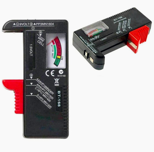 Tester per batterie universale analogico – Rilevatore e controllo di carica delle batterie