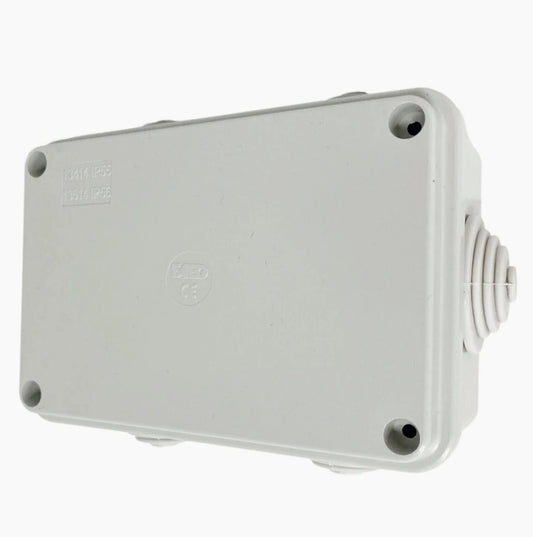 Scatola derivazione rettangolare 6 passacavi con coperchio a viti IP55 - ambraled