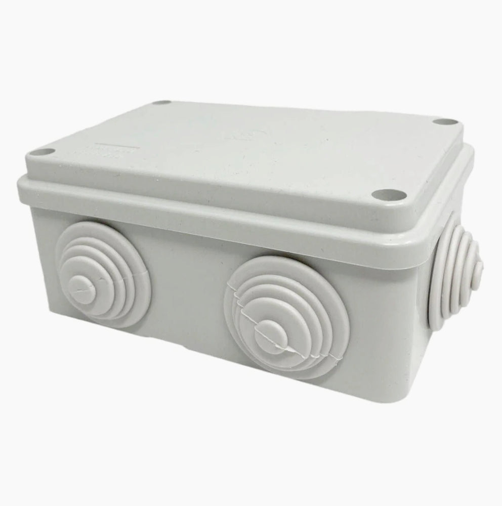 Scatola derivazione rettangolare 6 passacavi con coperchio a viti IP55 - ambraled