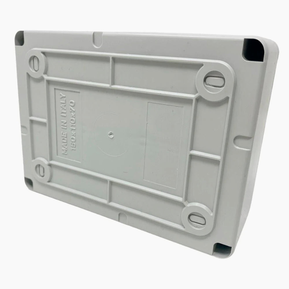 Scatola di derivazione 190x140x70 mm con coperchio a viti IP56 - ambraled