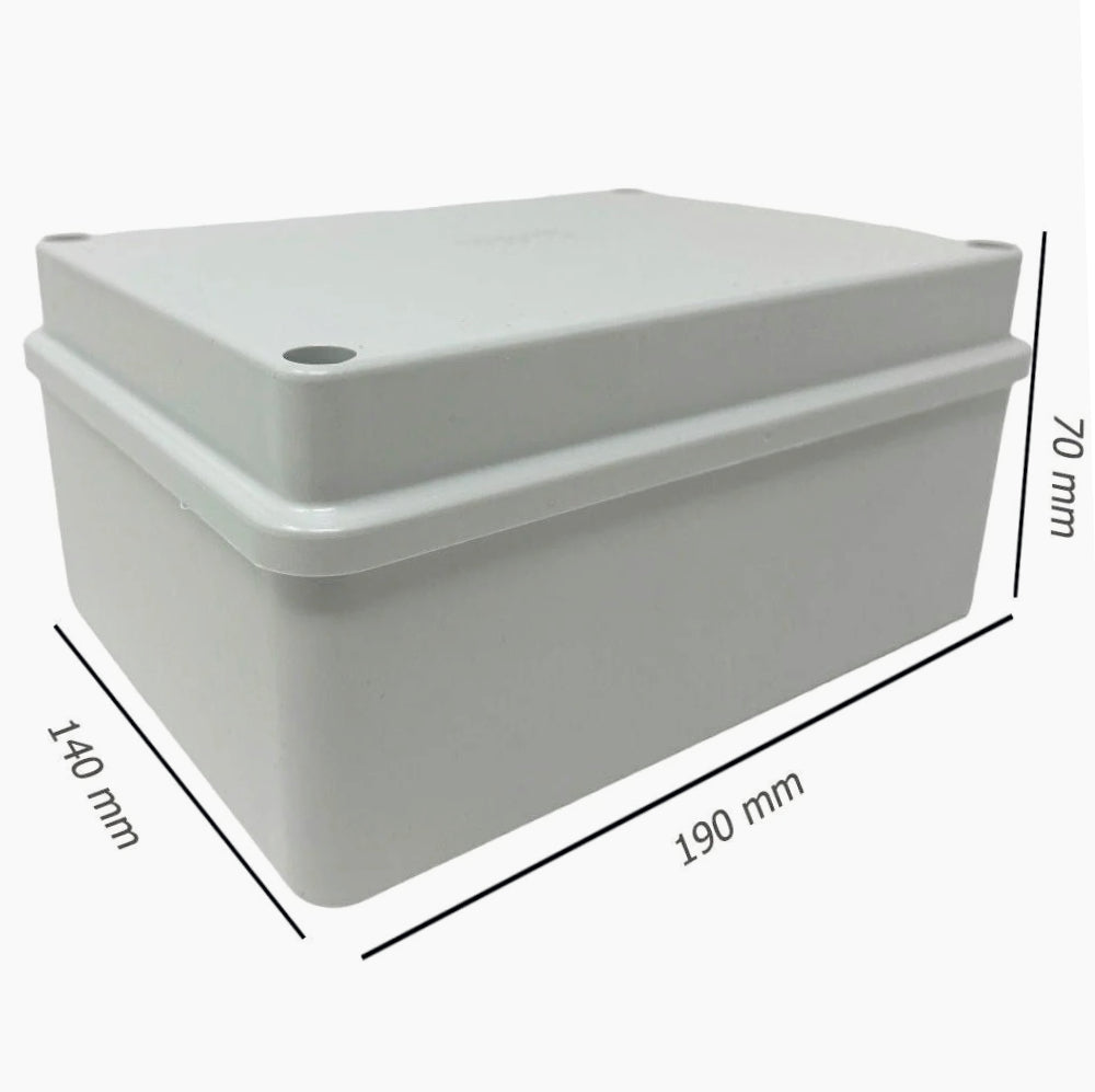 Scatola di derivazione 190x140x70 mm con coperchio a viti IP56 - ambraled