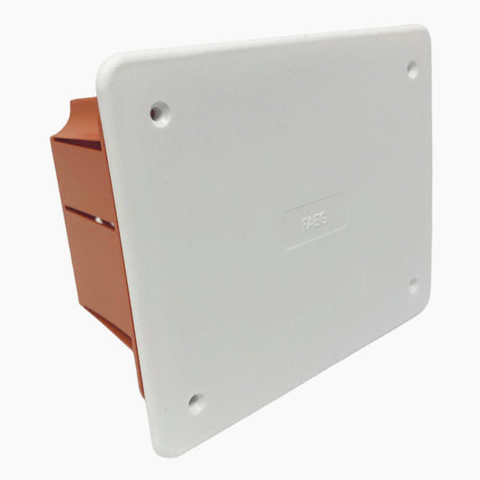 Scatola di derivazione da incasso 119x96x70mm con coperchio viti IP40 - ambraled
