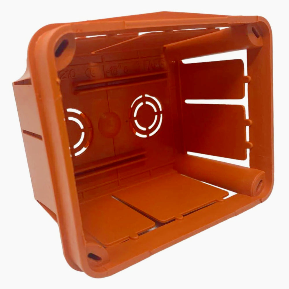 Scatola di derivazione da incasso 119x96x70mm con coperchio viti IP40 - ambraled