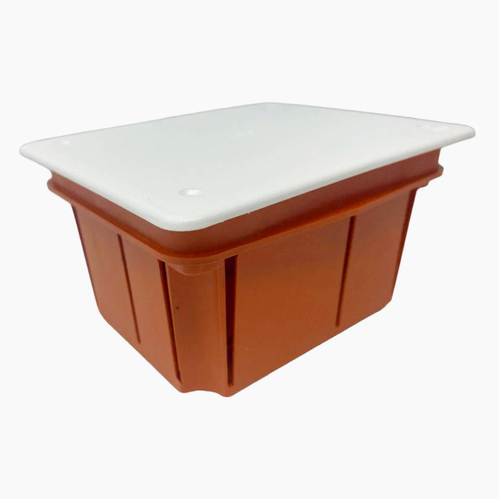 Scatola di derivazione da incasso 119x96x70mm con coperchio viti IP40 - ambraled