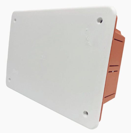 Scatola di derivazione da incasso 196x152x70 mm con coperchio a viti IP40 - ambraled