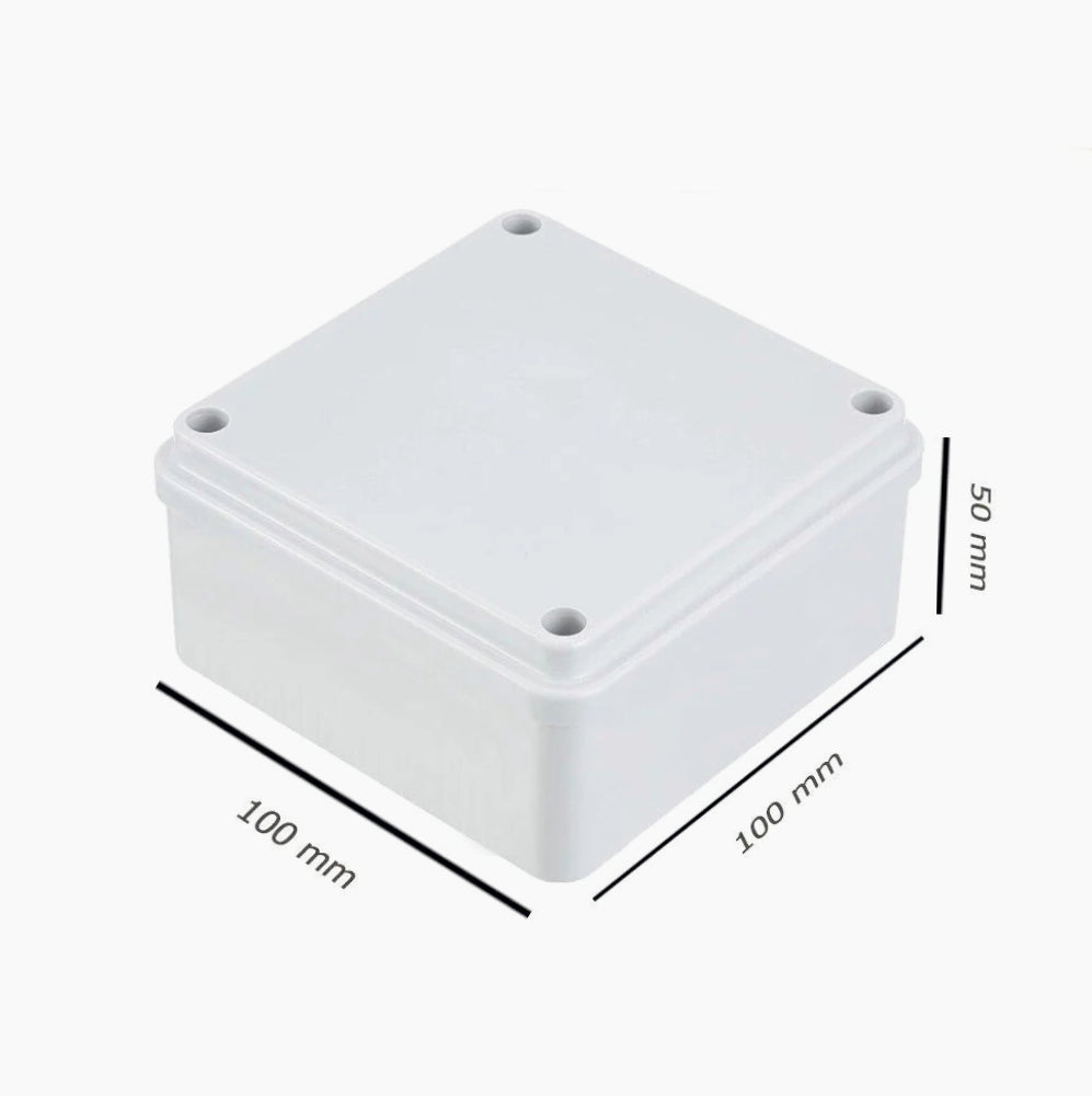 Scatola di derivazione quadrata 100x100x50 mm con coperchio IP56 viti pareti lisce - ambraled