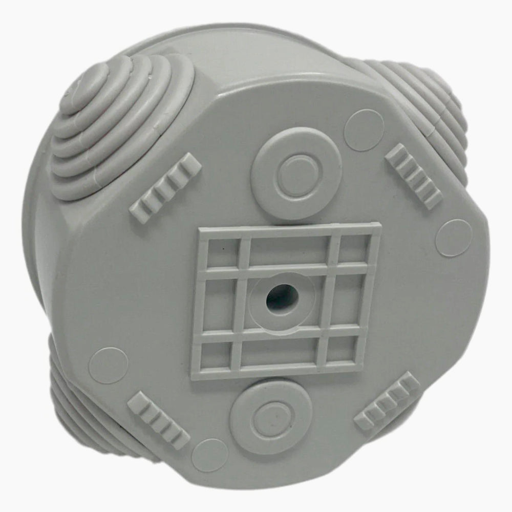 Scatola di derivazione tonda 4 passacavi con coperchio IP44 - ambraled
