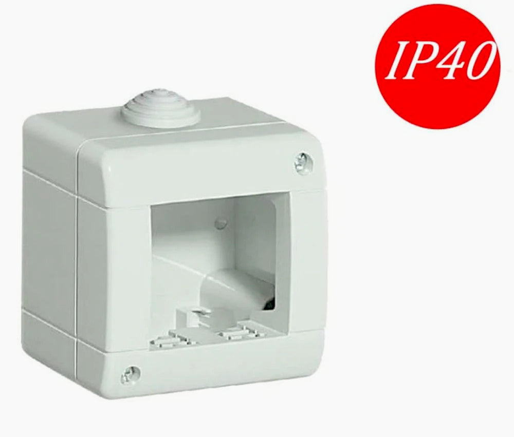 Custodia idrobox 2/3/4 posti – compatibile Living Light IP40 - ambraled
