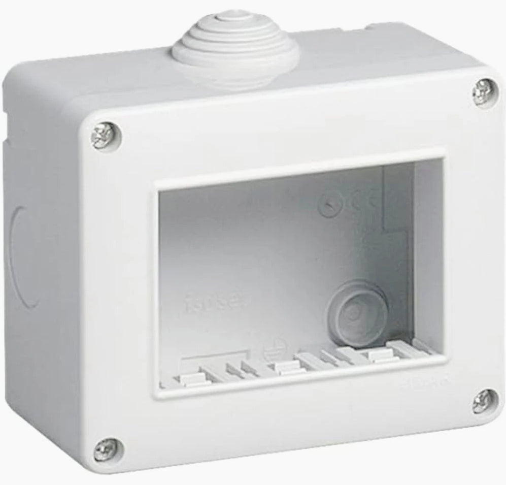 Custodia idrobox 2/3/4 posti – compatibile Living Light IP40 - ambraled