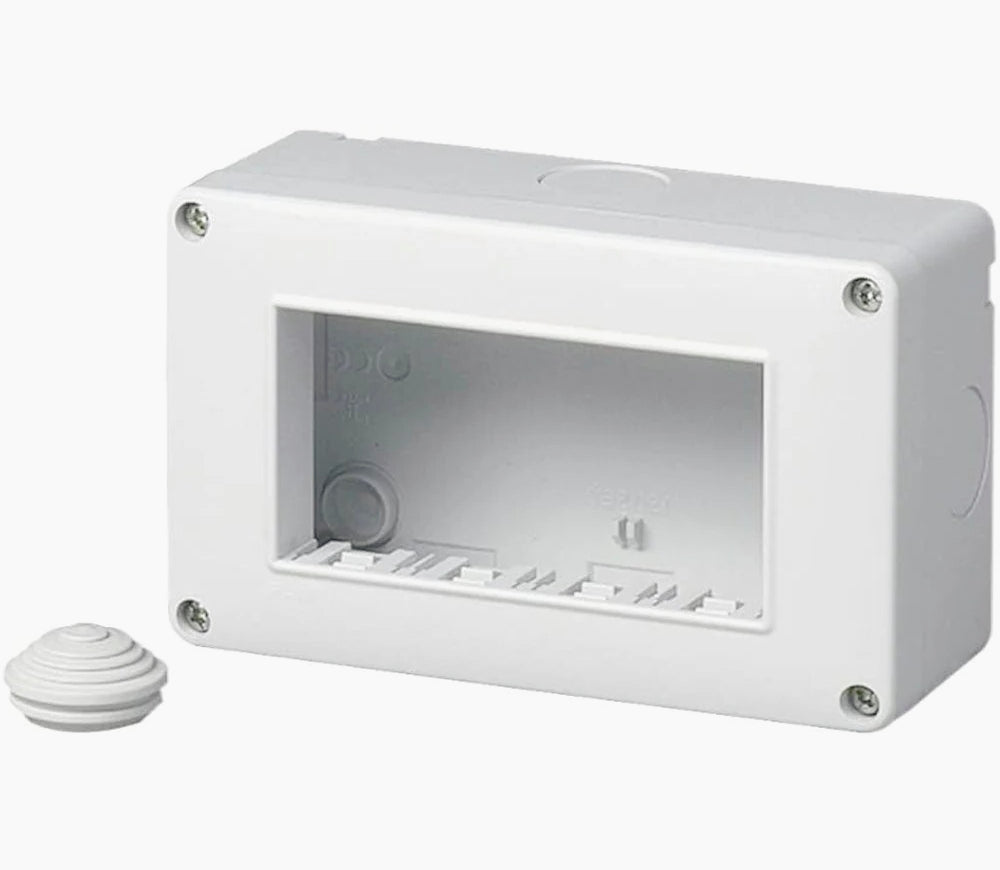 Custodia idrobox 2/3/4 posti – compatibile Living Light IP40 - ambraled