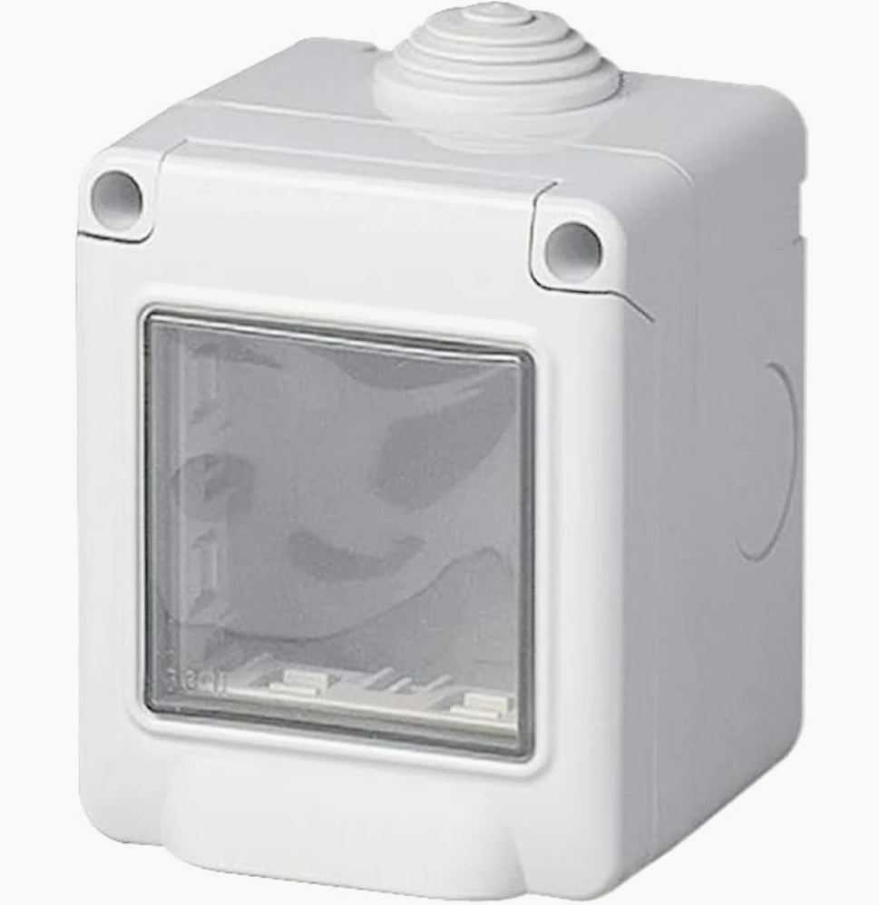 Cassetta Idrobox 2 posti – coperchio, compatibile Matix, IP55 - ambraled