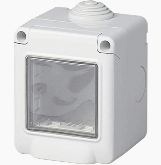 Cassetta Idrobox 2 posti – coperchio, compatibile Matix, IP55 - ambraled