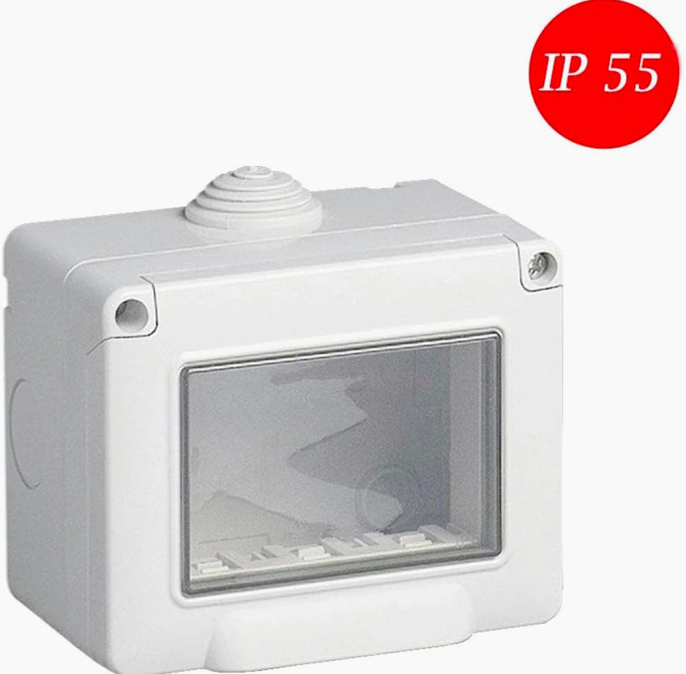 Cassetta Idrobox 3 posti – coperchio, compatibile Matix, IP55 - ambraled