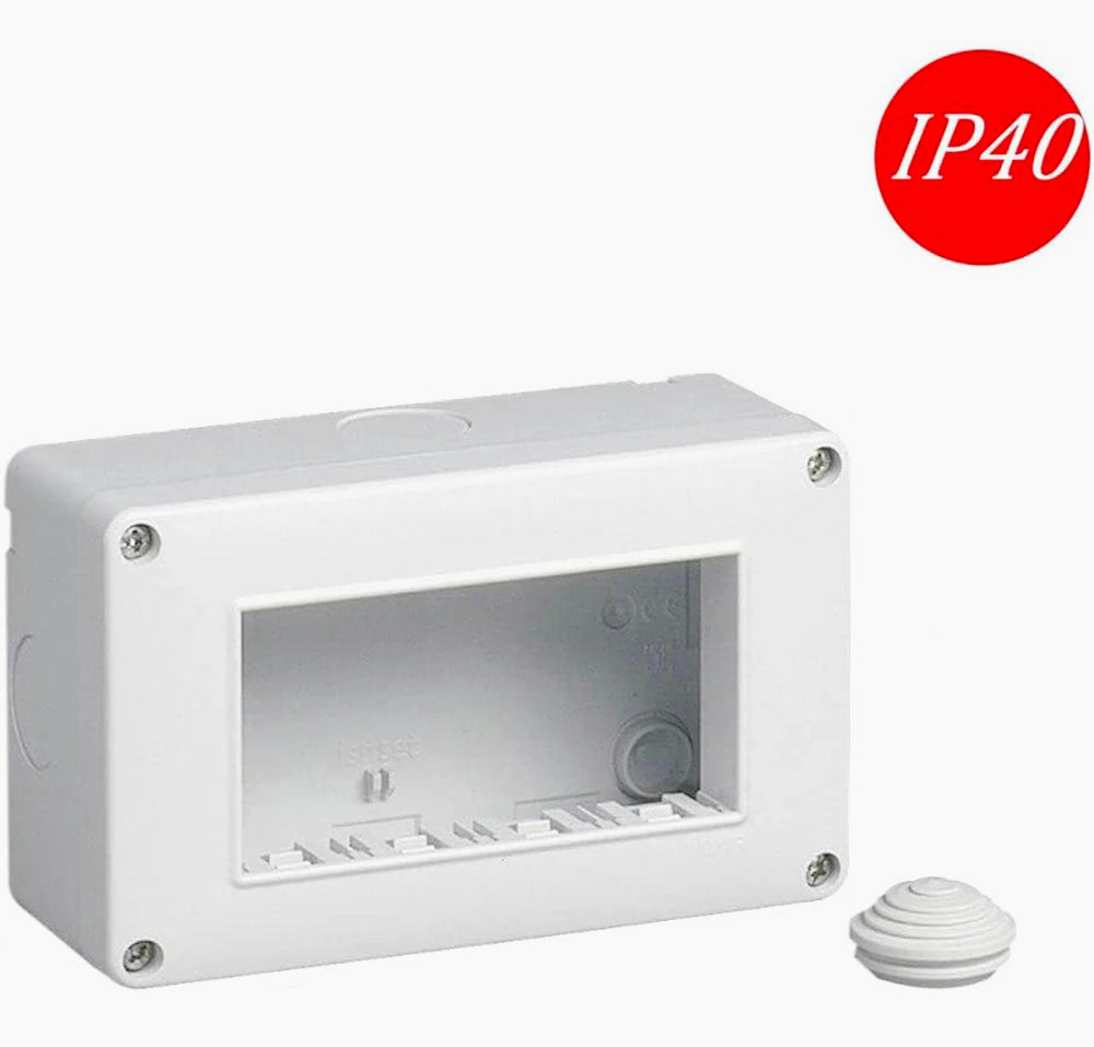 Custodia idrobox 4 posti – compatibile Matix IP40 - ambraled