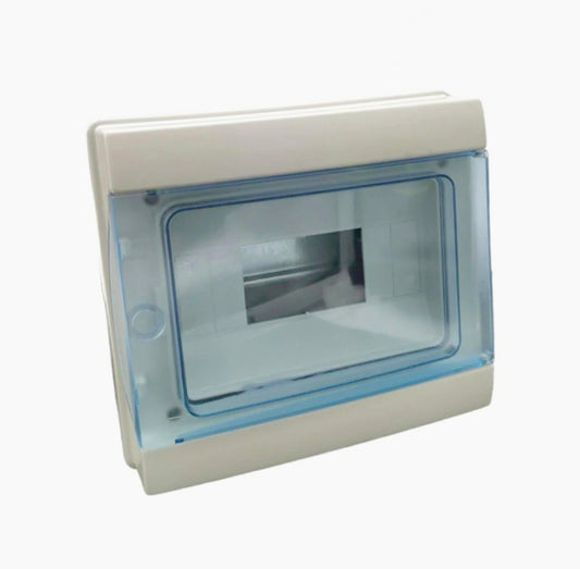 Centralino 8 moduli – IP65 con portello, quadro elettrico a stagno - ambraled