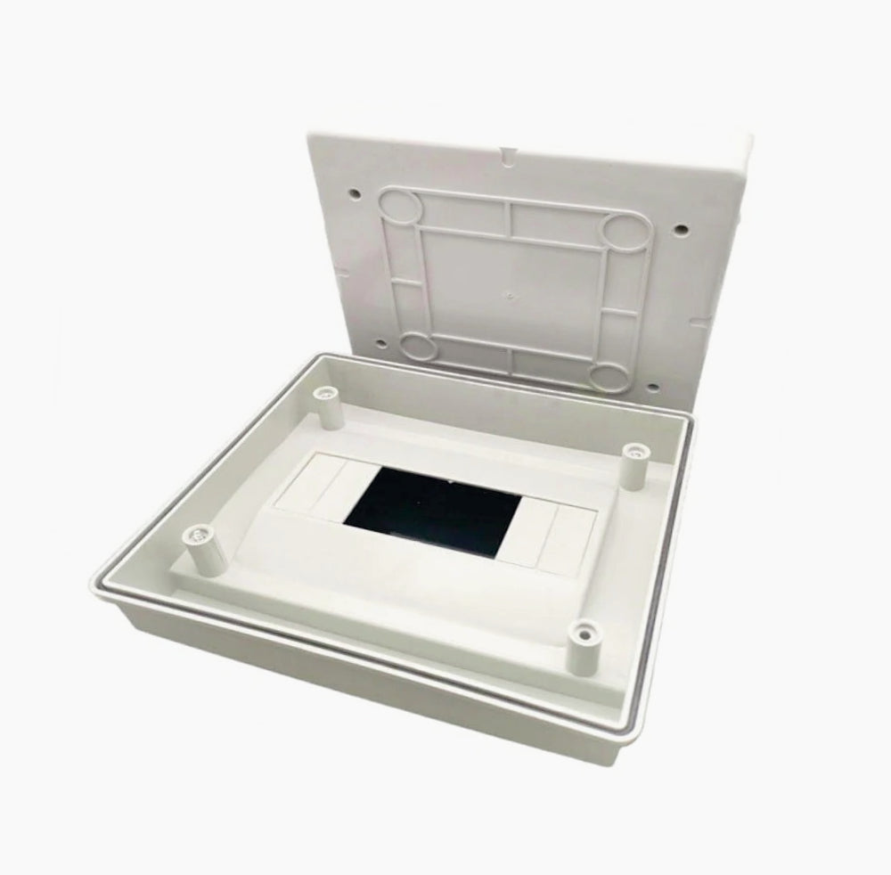 Centralino 8 moduli – IP65 con portello, quadro elettrico a stagno - ambraled